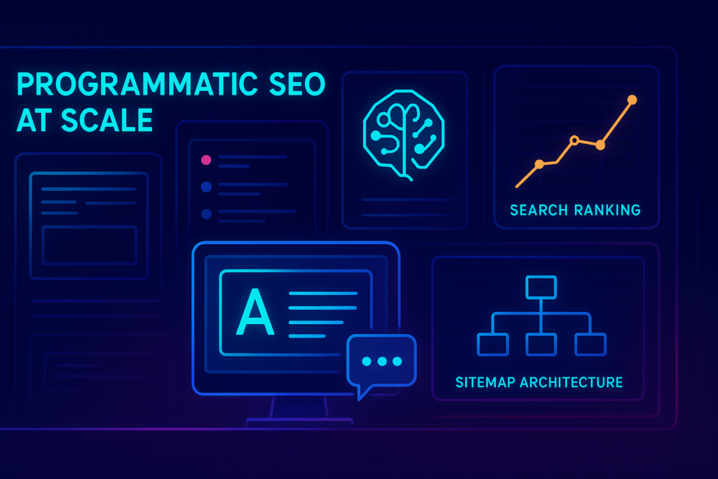 SEO programático con IA 2025 creando páginas a escala con plantillas y datos automatizados